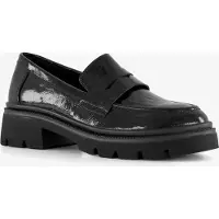 Nova dames lak loafers zwart maat 38