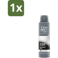 Dove 1 x Men+Care Deodorant Spray - Invisible Dry - 150 ml - Deodorant Spray - Zweetbehandeling - Kledingbescherming - Frisheid - Huidbescherming