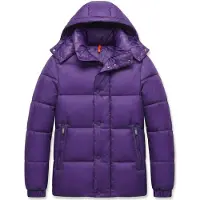 Local Fanatic Puffer Jas Heren - Jassen Heren Winter - 8055 - Paars - Maat L