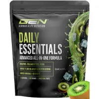 Gen Daily Essentials All-in-One Formule - 900 g Poeder - Sweet Kiwi | 3.000 mg Creatine Monohydraat, Collageen Type I, II & III (Collavant n2), 11.500 mg Aminozuren, Elektrolyten & Vitamine C