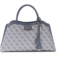 GUESS schoudertas handtas Lindsey Girlfriend Satchel Slate Logo blauwgrijs