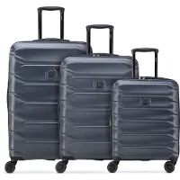 DELSEY PARIS Meteor 4 wielen Kofferset 3-delig met uitbreidingsplooi blauw