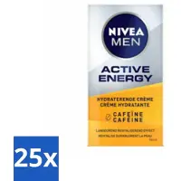 OEM 25 x MEN - Active Energy - Gezichtscrème met Cafeïne - 50 ml - MEN Active Energy Gezichtscrème - Cafeïne Crème - Energie Crème - Huid Energie - Anti-vermoeidheid Crème