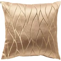 Dutch decor NOVAN - sierkussen 45x45 cm - organisch motief - met glans - Dune - beige - Inclusief binnenkussen - Luxe kussens voor woonkamer & bank