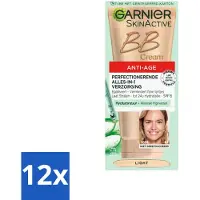 Garnier - SkinActive - BB Cream Light - Anti-aging - Getinte dagcrème - 50 ml - Voordeelverpakking - 12 stuks