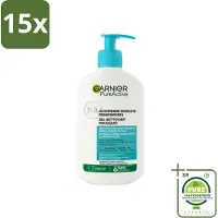 Garnier 15 x - Pure Active - Gezichtsreiniger - Hydraterend - 250 ml - Grootverpakking - Gezichtsreiniger - Hydraterende Reiniger - Pure Active - Gezichtsverzorging - Gevoelige Huid