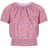 Nono Meisjes Tops & T-shirts Tomas Shells Aop Blouse - Lila - Maat 110