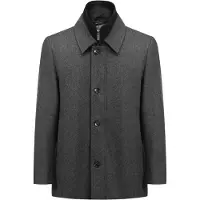 Allthemen Heren Jas - Dubbele Rits en Standkraag Jas - 3XL