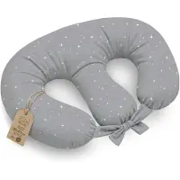 Totsy Baby Borstvoedingskussen Tweeling Voedingskussen Baby - 90x50 cm - Ergonomisch Positioneringskussen Materniteit Multifunctioneel Ondersteuning Zacht Afneembare Hoes Oeko-Tex Galaxie