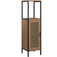 Vicco Halfhoge kast Linara Eiken/Zwart 30 x 110 cm, Model 60735