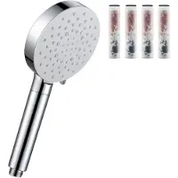 Auralum Max Hoge Druk Douchekop met Filter - 6 Straalsoorten - inclusief 4 Filters - Antibacterieel - Antikalk Bescherming - Regendouche - Huid en Haar vriendelijk - Waterbesparende - Chroom&Wit