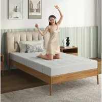OKWISH Matras 120x200 cm - Ergonomisch Koudschuimmatras Met Gemiddeld Ligcomfort - Ademend 3D Tijk - Afneembare Hoes - 13 cm - Wit