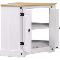 vidaXL Aquarium Stand CORONA Wit 70 x 70 x 73 cm 300 kg