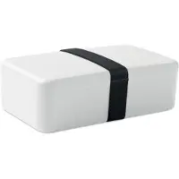 Midocean 2 pack PP lunchbox met RPET elastieksluiting. Inhoud: 750ml Kleur Wit