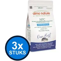Almo Nature 3x HFC our best cat adult zeebaars&zeebrasem 1;2kg