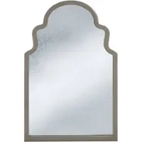Beliani TILLAC - Wandspiegel - Taupe - Paulowniahout