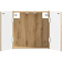 vidaXL Dartbord Kabinet ARNHEM Artisanaal eiken 52,5 x 10,5 x 53,5 cm
