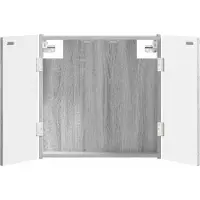 vidaXL Dartbord Kabinet ALKMAAR Grijs Sonoma 52,5 x 10,5 x 53,5 cm