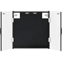 vidaXL Dartbord Kabinet HOORN Zwart 52,5 x 10,5 x 53,5 cm Bewerkt hout