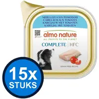 Almo Nature 15x HFC dog alu complete kabeljauw&tomaten 150gr