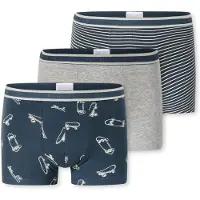 Schiesser Onderbroek '95/5 Multi' crème / donkerblauw / grijs gemêleerd