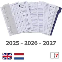 Kalpa 1311-64 Pocket Ringband Taupe 1 week per 2 paginas 2026-2027-2028