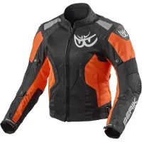 Berik Vephe dames motorjas, textiel, zwart/rood, maat 38
