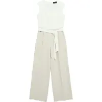 s.Oliver Jumpsuit taupe / wit