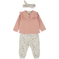 Dirkje Meisjes 3-delige Kledingset - Misty rose