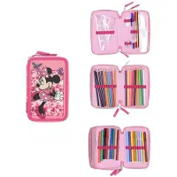Minnie mouse Gevuld etui - 44-delig - Voor school - Roze