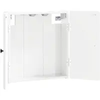 vidaXL Dartbord Kabinet BREDA Hoogglans Wit 52,5 x 10,5 x 53,5 cm