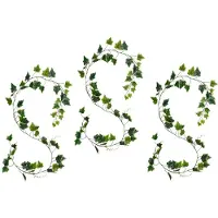 Mica Decorations Kunstplanten Hedera Slinger - 3x - 160 x 10 cm - mix groen - kunststof - decoratie - bladmix groen