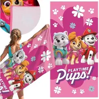 Sarcia.eu Paw Patrol SNELDROGEND Strandlaken, badhanddoek voor meisjes, 100% KATOEN 70x140 cm OEKO-TEX