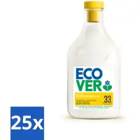 Ecover 25 x - Wasverzachter - Gardenia - 1 liter - 33 wasbeurten - Wasverzachter - Wasverzachter Gardenia - Wasverzachter Vanille - Wasverzachter Biologisch - Wasverzachter Plantaardig