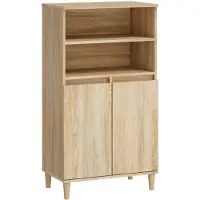 vidaXL Highboard Sonoma Eiken 60 x 36 x 110 cm Bewerkt hout