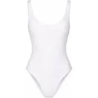 Emporio Armani LUREX TEXTURED YARN Badpak - Wit - Maat XL