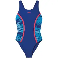 Speedo Hyperboom Splice Endurance Pro sportbadpak - donkerblauw/turquoise Dames Polyester - maat 128