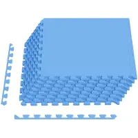 vidaXL Vloermatten 24 st Blauw 8,64 m² EVA Schuim