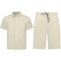 Enos Zomerset ribbed oversized shirt en korte broek