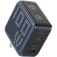 Bmx GaNsta 100 Watt USB-C Oplader Met Display Blauw