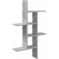 vidaXL Wandplank Betongrijs 61 x 15 x 102 cm Bewerkt hout