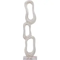 Ptmd Camare Beige Casted Alu Abstract Open Statue S