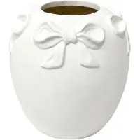 Clayre & Eef Vaas Wit Terracotta