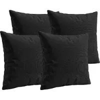 CLP Sierkussens Set van 4 - Zonder Vulling - 45x45 cm - Decoratieve Kussens voor Bank & Tuin - Wasbaar met Ritssluiting antraciet