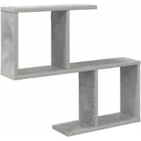 vidaXL Wandplank Betongrijs 60 x 12 x 50,5 cm Bewerkt hout