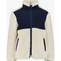 Unsigned jongens teddy tussenjas wit blauw maat 140