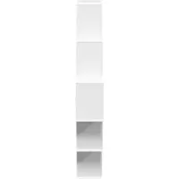 vidaXL Wandplank Wit 120 x 20 x 136 cm Bewerkt hout
