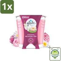 Glade 1 x - Geurkaars Relaxing Zen - 100% Raapzaadwas - 112 g - Geurkaars - Relax - Zen - Rust - Balans