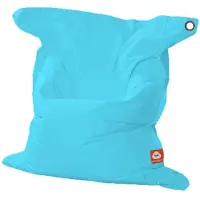 Whoober rechthoek zitzak "St. Tropez" XL outdoor aqua blauw - Wasbaar - Geschikt voor buiten