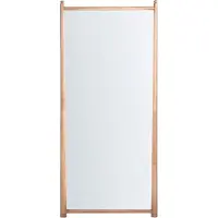 Beliani CANET - Wandspiegel - Lichtbruin - Paulowniahout